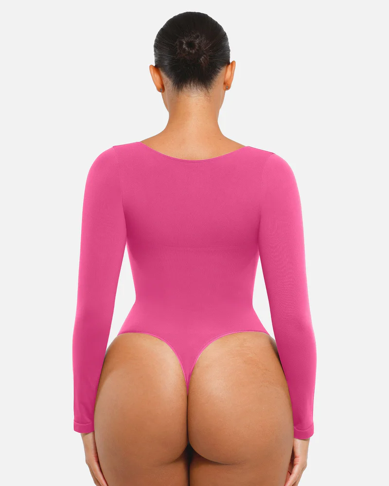Long Sleeved Hip Lifting Seamless Body Shaping Bodysuit