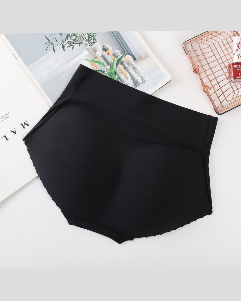 Seamless Butt-Lifting Triangle Panties With Sponge Padding