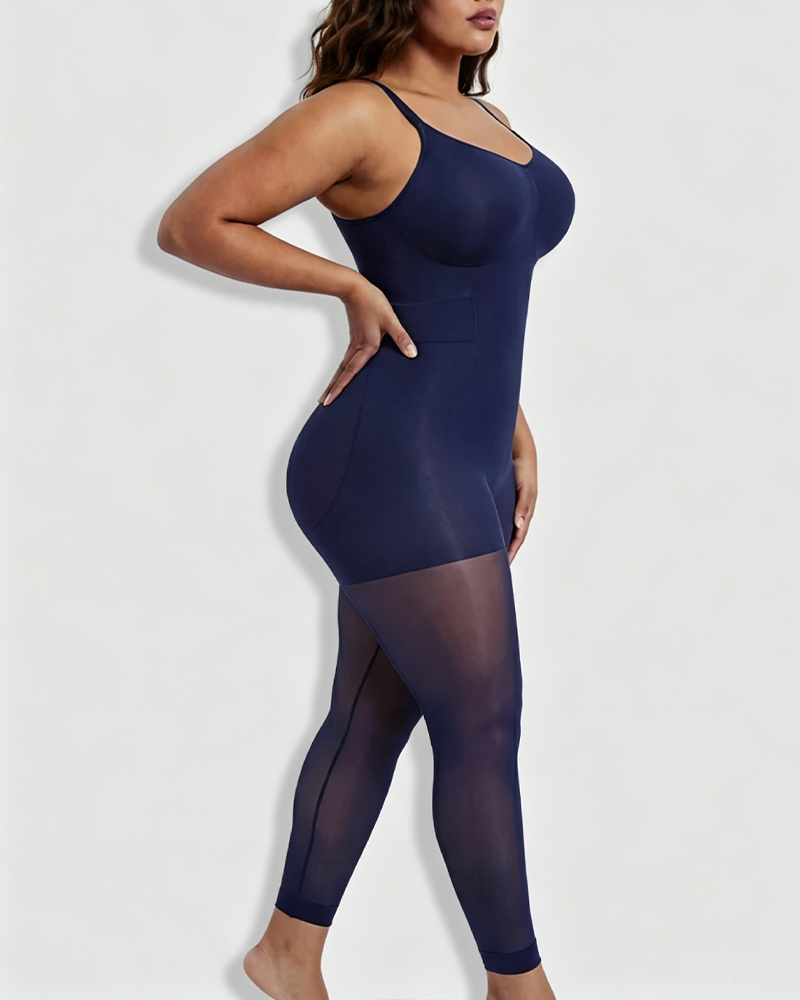 Adjustable Strap Back-Opening Full Body Shaper Bodysuit（Pre-Sale）