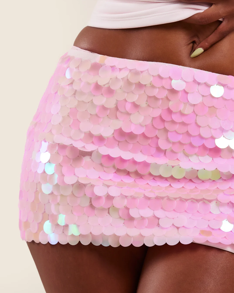 Sexy Bodycon Sequined Beach Dress