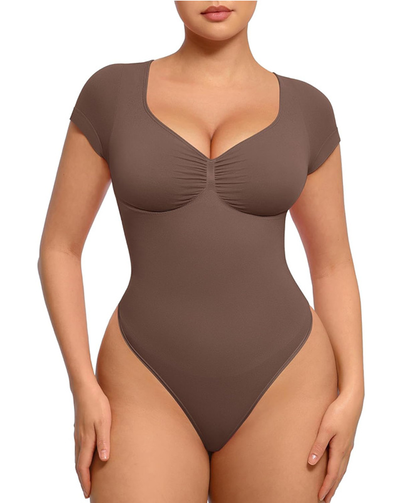 Seamless Body Shaping Bodysuit For Lifting Buttocks-Curvy-Faja