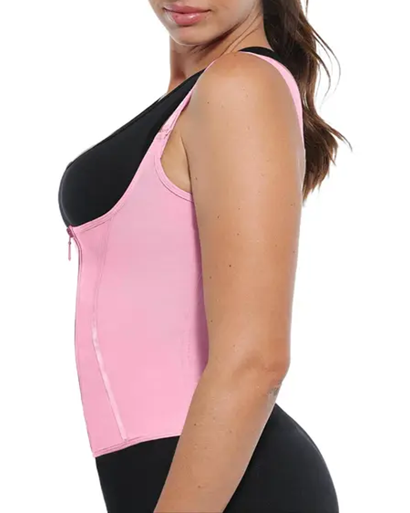 Tummy Control Body Shaping Latex Vest (Pre-Sale)