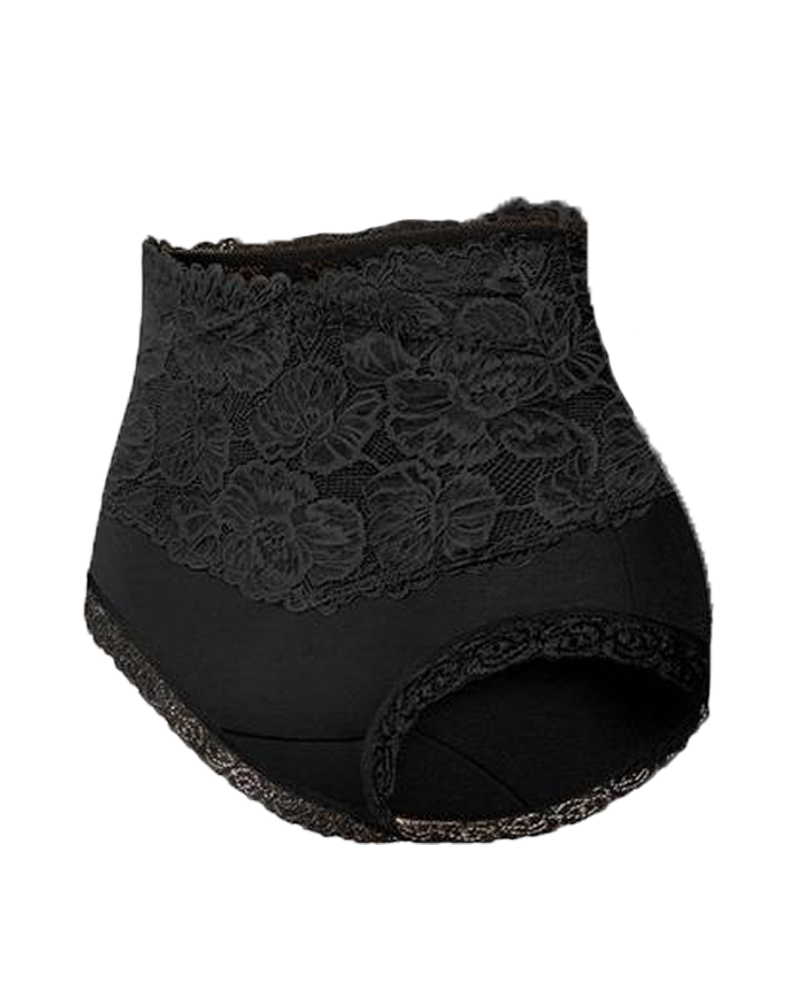 Buttock-Lifting Tummy-Flattening Lace Panties-Curvy-Faja