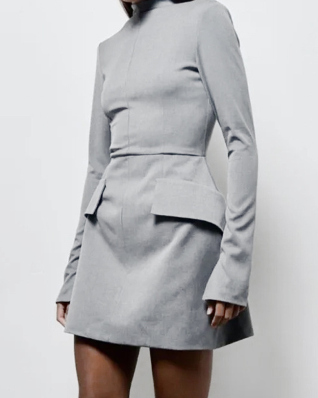 Elegant Long-Sleeved Dress