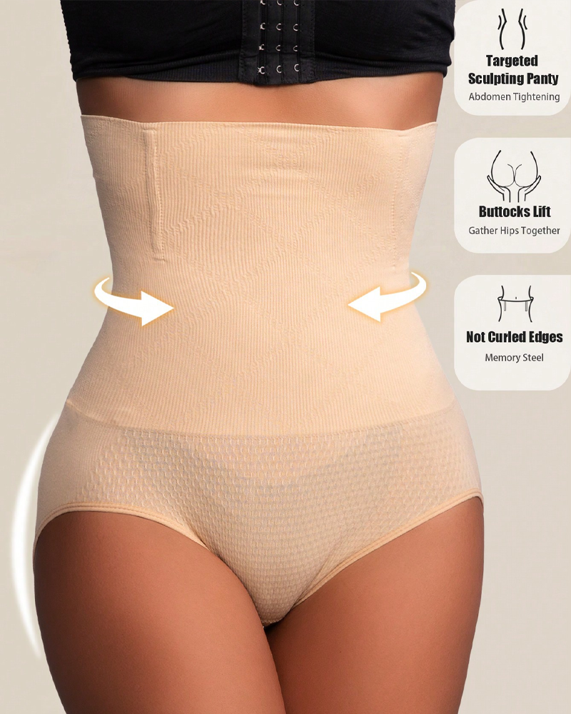 Seamless Tummy-Control High-Waisted Body-Shaping Pants-Curvy-Faja