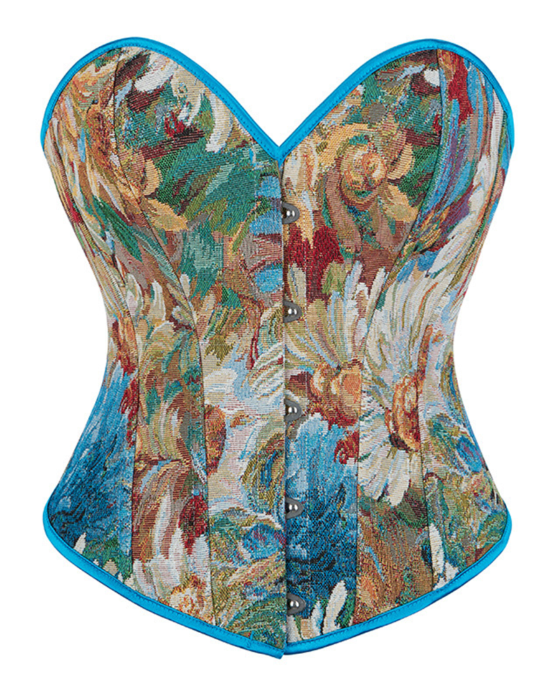 Retro Shaping Push-Up Fishbone Corset