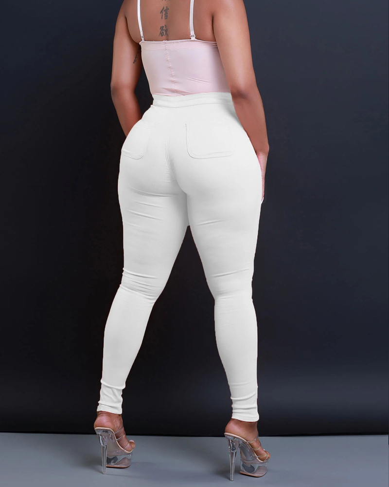 Skinny Candy Mid-Rise Jeans-Curvy-Faja