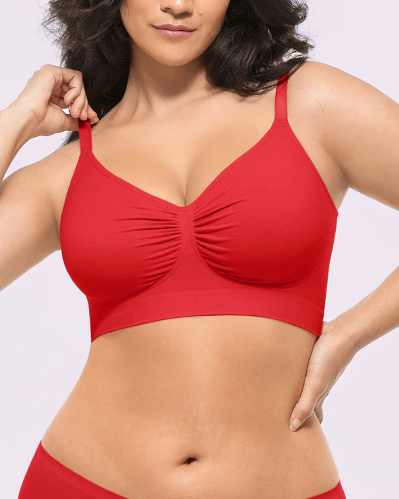 Smooth Unpadded Wire Free Sports Bra With Push-Up Support (Pre-Sale)