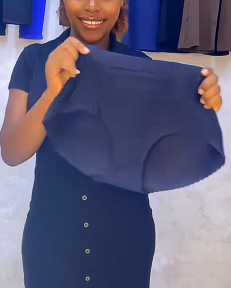 Seamless Butt-Lifting Triangle Panties With Sponge Padding