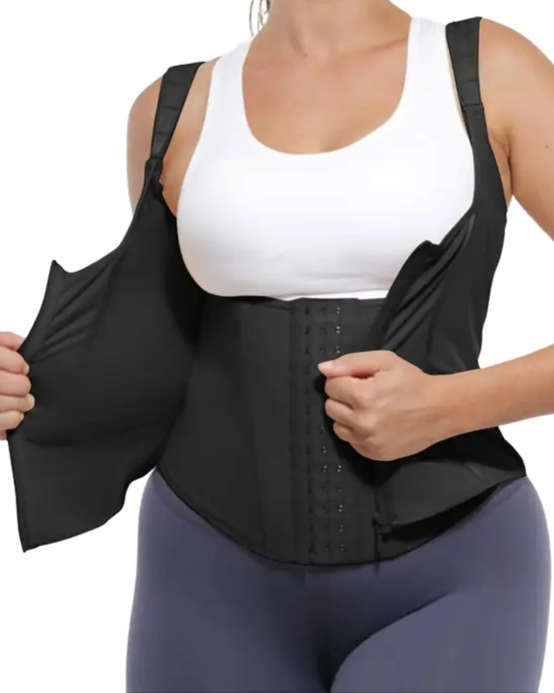 Tummy Control Body Shaping Latex Vest (Pre-Sale)