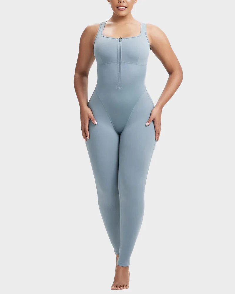 Shaping Sweat-Wicking Sauna-Style Sports Trousers Bodysuit (Pre-Sale)
