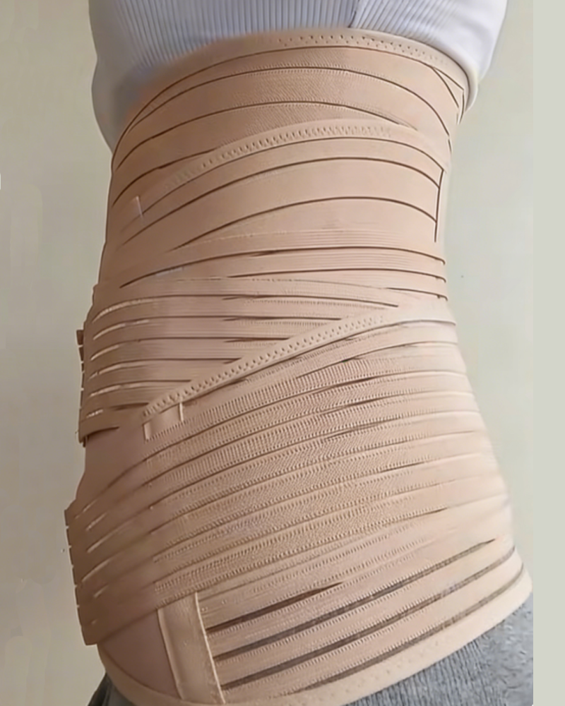 Postpartum Recovery Breathable Waist Support And Abdominal Binder Set