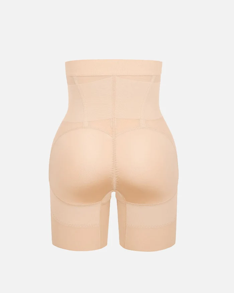 Breathable Mesh High-Waisted Shaping Shorts With Tummy Control And Hip Lift (Pre-Sale)