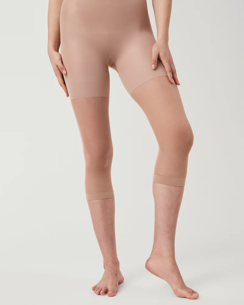 High Waist Sheer Mesh Tummy Control Butt Lifting Calf-Length Shapewear Leggings（Pre-Sale）