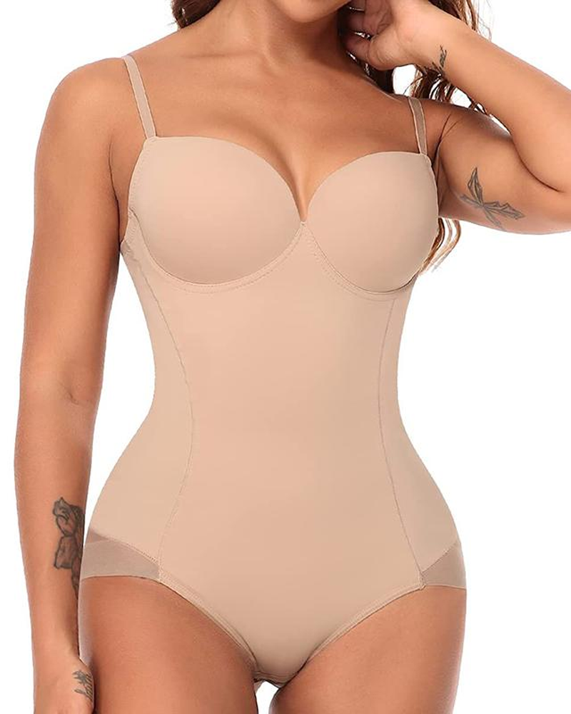 Tummy Control And Butt-Lifting Shapewear Bodysuit With Built-In Bra