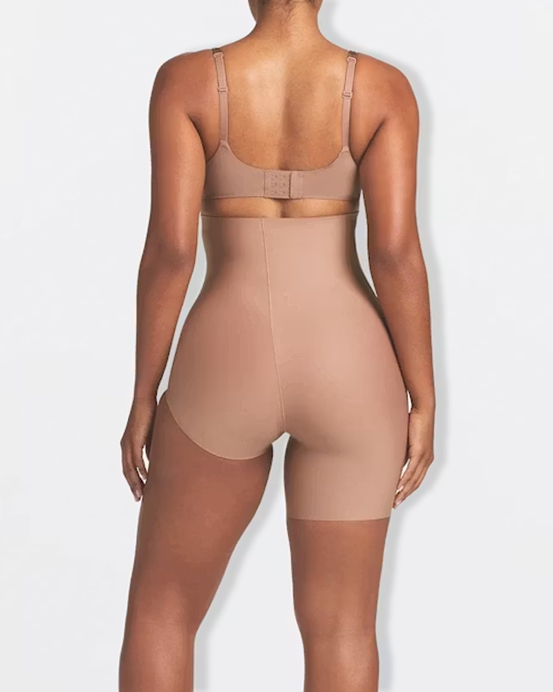 High Waist Mid Thigh Tummy Control Butt Lifter Shaping Shorts（Pre-Sale）