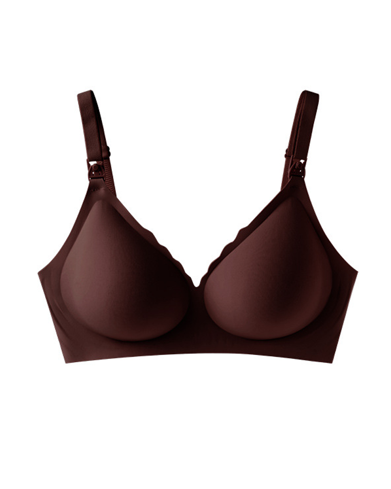 Jelly Support Comfort Seamless Wire-Free Maternity Nursing Bra