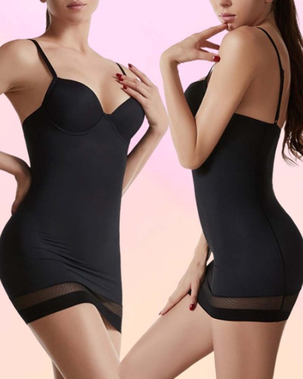 Lingerie Free Bra One-Piece Shapewear Dress