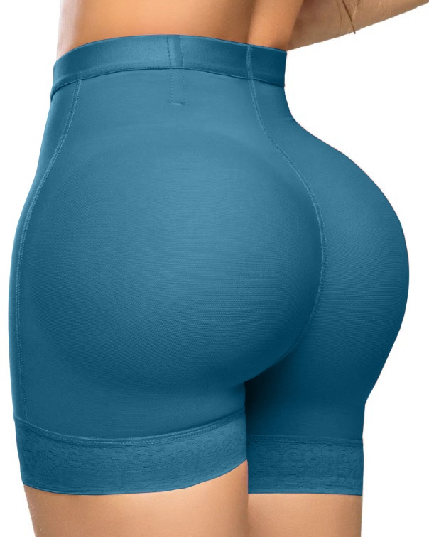 High Waist Lace Trim Butt Sculpting Short