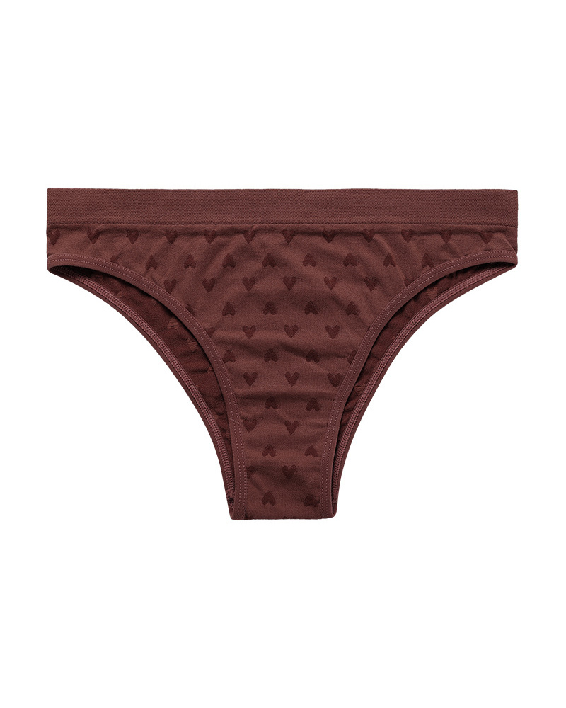 Sexy Simple Printed Cotton Crotch Briefs-Curvy-Faja