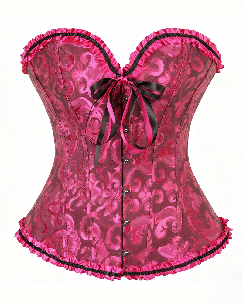 Lace-Up Waist Shaping Corset-Curvy-Faja