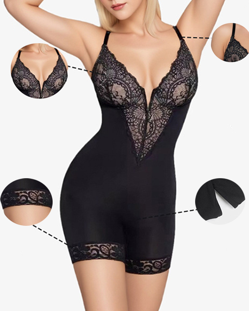 Sexy Cutout Bodysuit Tummy Control Hip Lifting Shaping