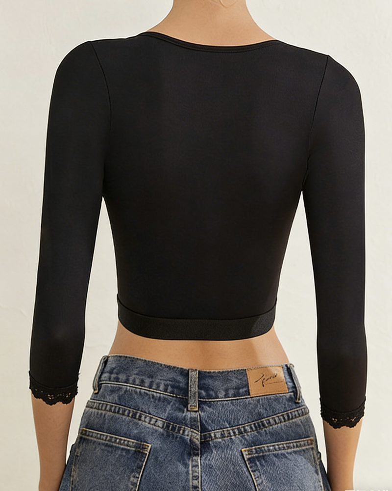 Push-Up Shaping Long-Sleeved Top