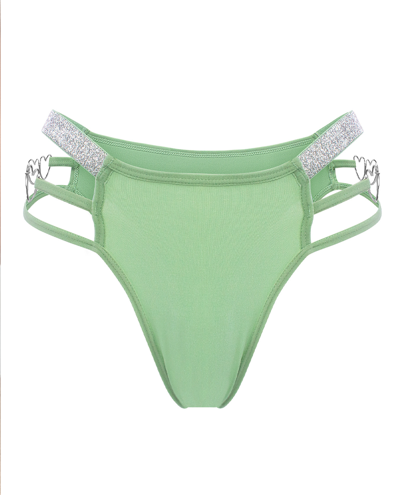 Thin Ribbon Heart-Shaped Multi-Layered Decorative Underwear