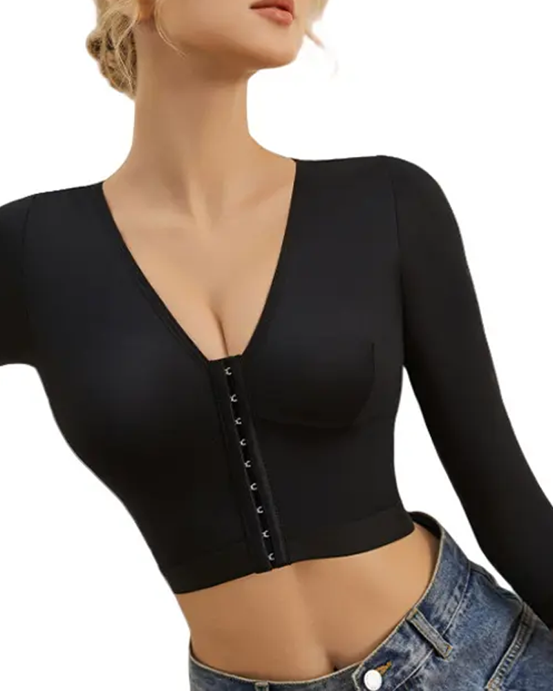Push-Up Shaping Long-Sleeved Top