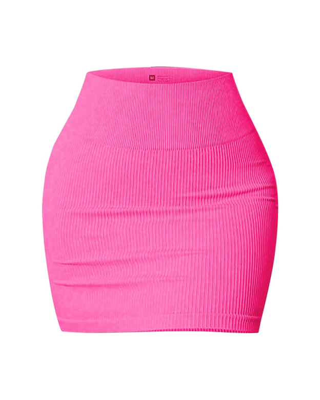 High-Waisted Slim-Fitting Bodycon Mini Skirt