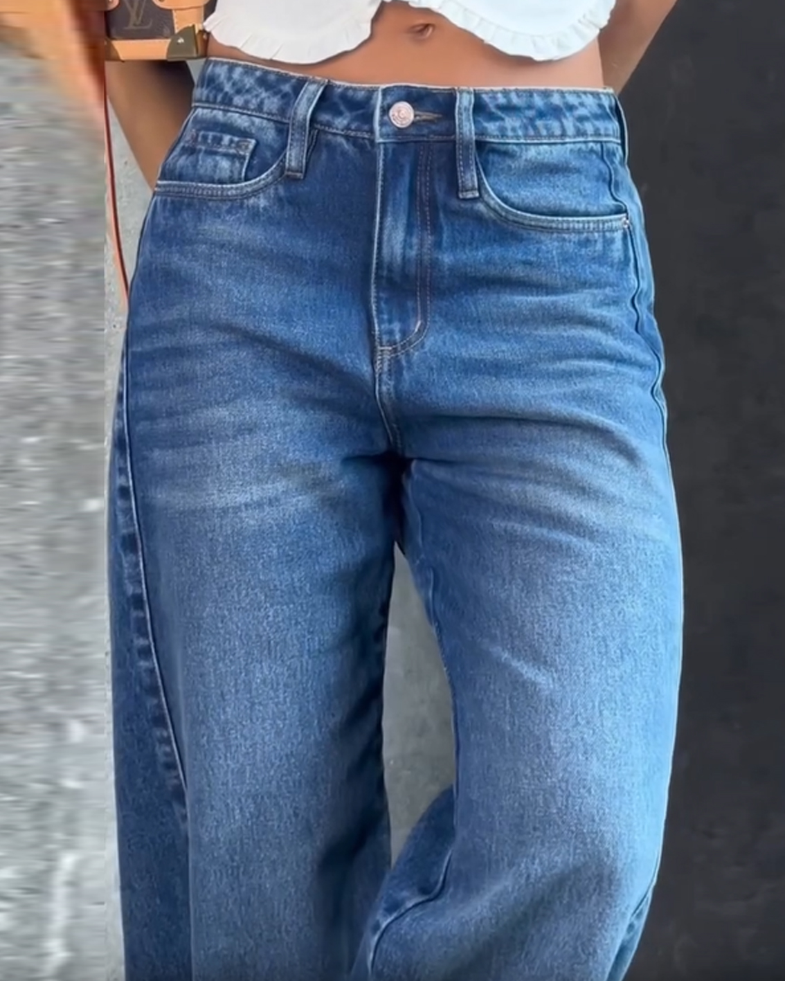 Three-Dimensional Tailoring Washed Jeans (Pre-Sale)