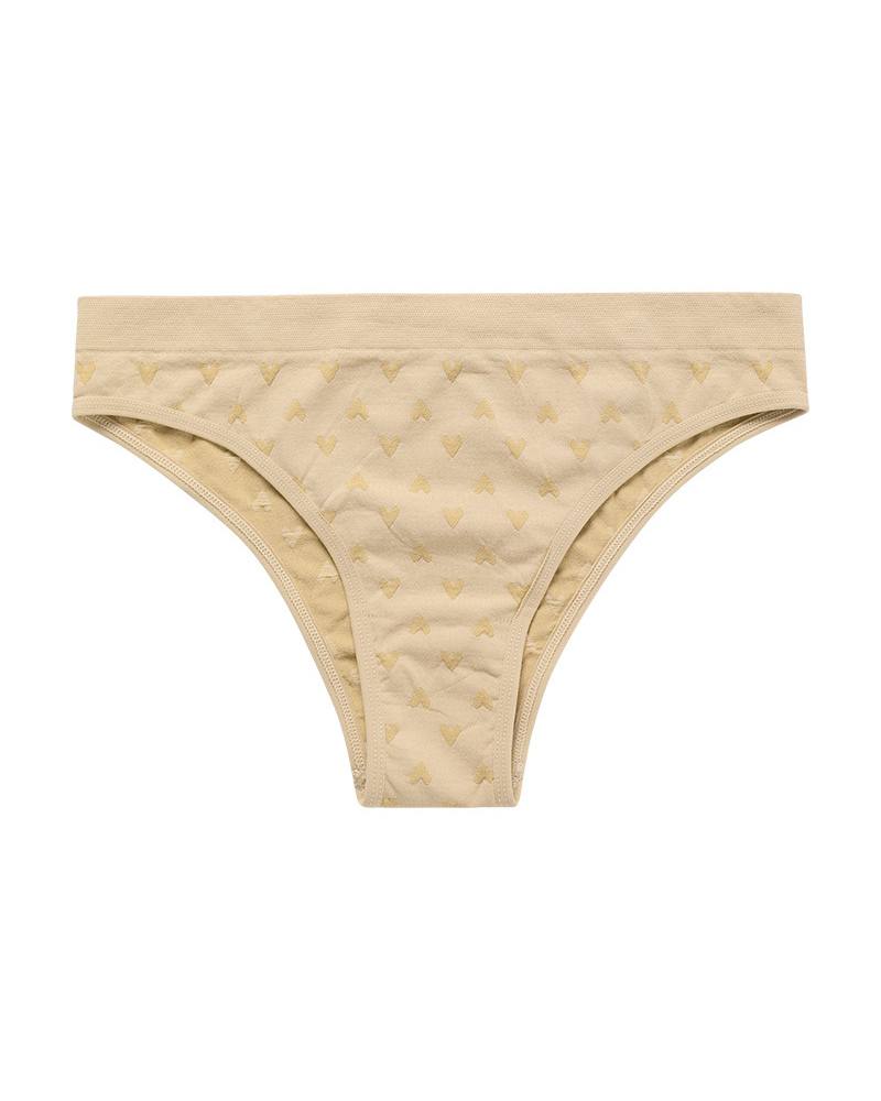 Sexy Simple Printed Cotton Crotch Briefs-Curvy-Faja