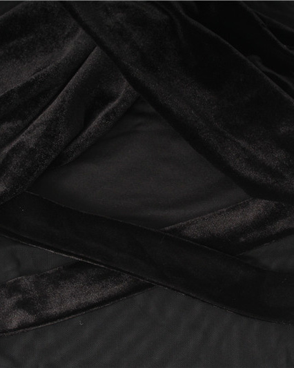 Cross-Cut Tight Long-Sleeved Jumpsuit-Curvy-Faja