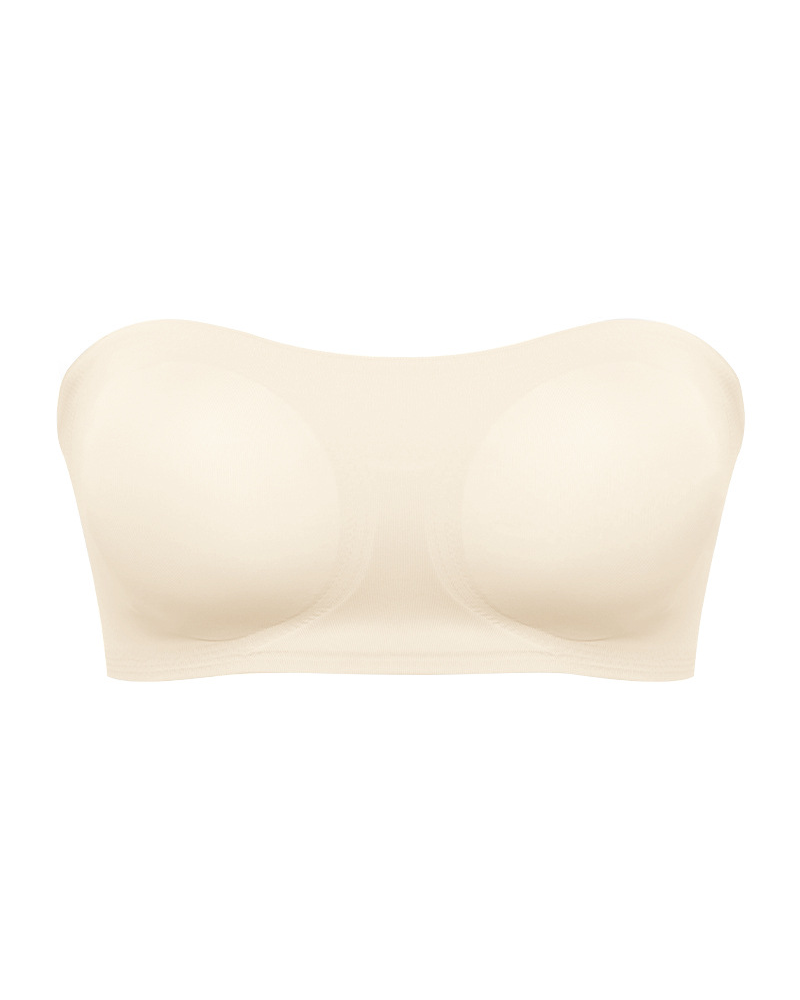 Strapless Cross Side-Closure Bra