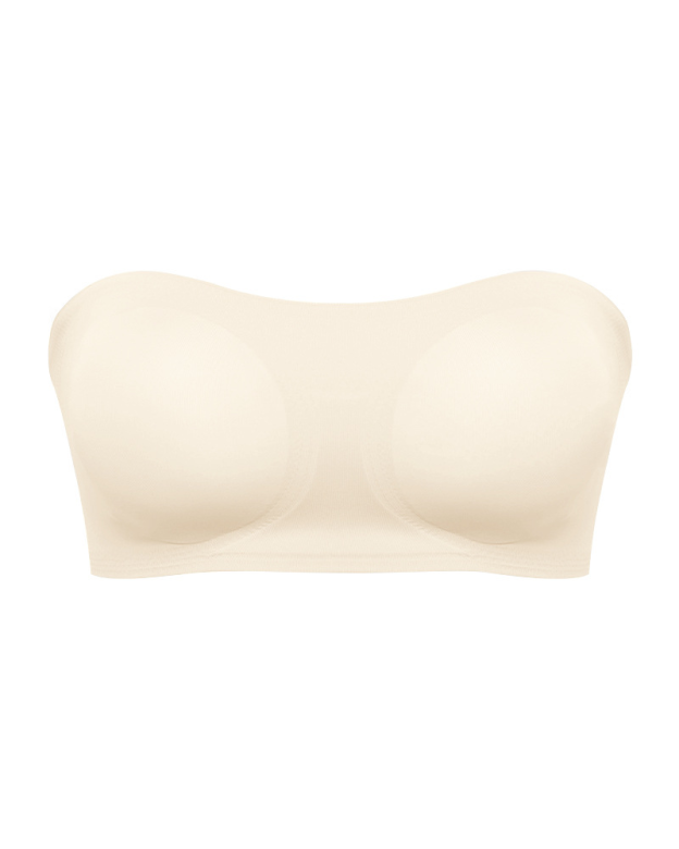 Strapless Cross Side-Closure Bra