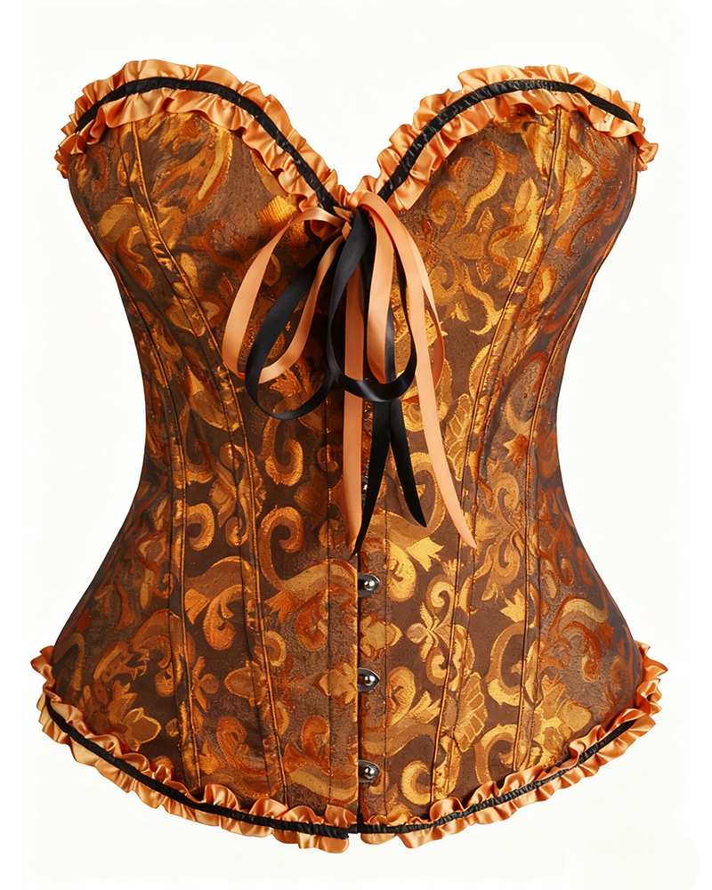 Lace-Up Waist Shaping Corset-Curvy-Faja