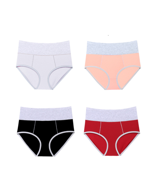 High Waist Cotton Crotch Sports Briefs