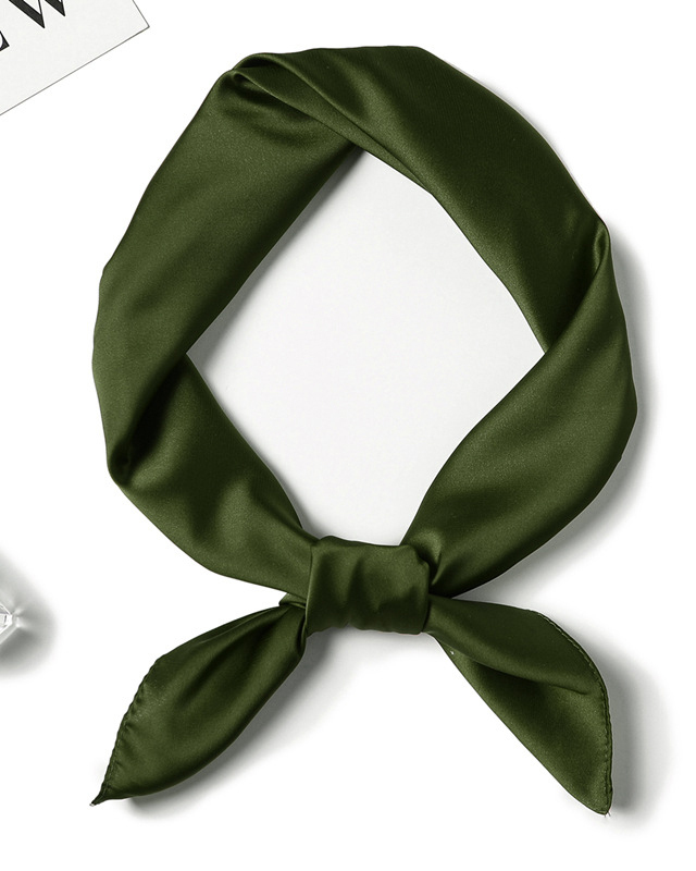 Simple Solid Color Square Scarf-Curvy-Faja