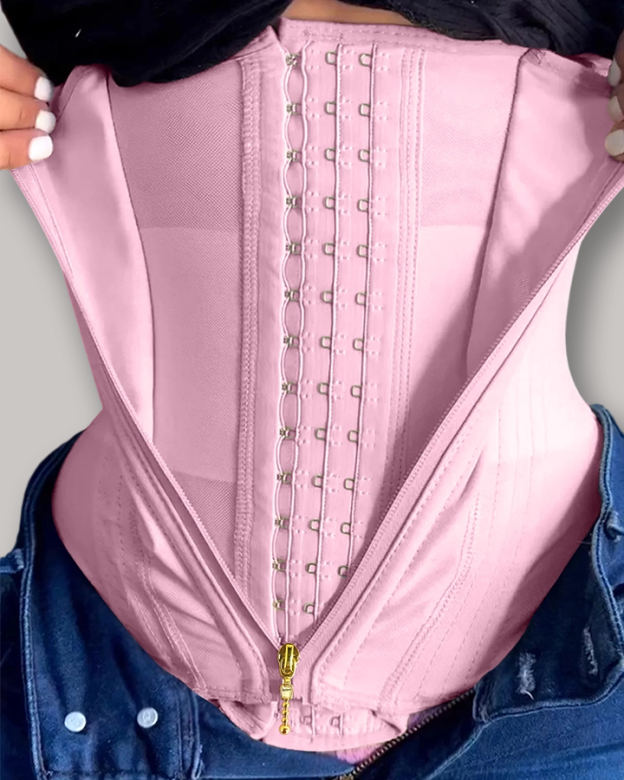 Zip & Breasted Body Shaper Tank Top-Curvy-Faja