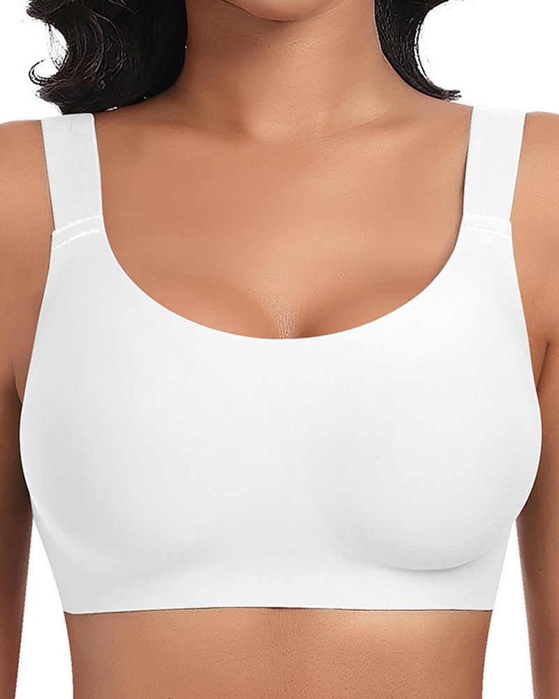 Seamless Comfort Jelly Strip Soft Support Wireless Bra