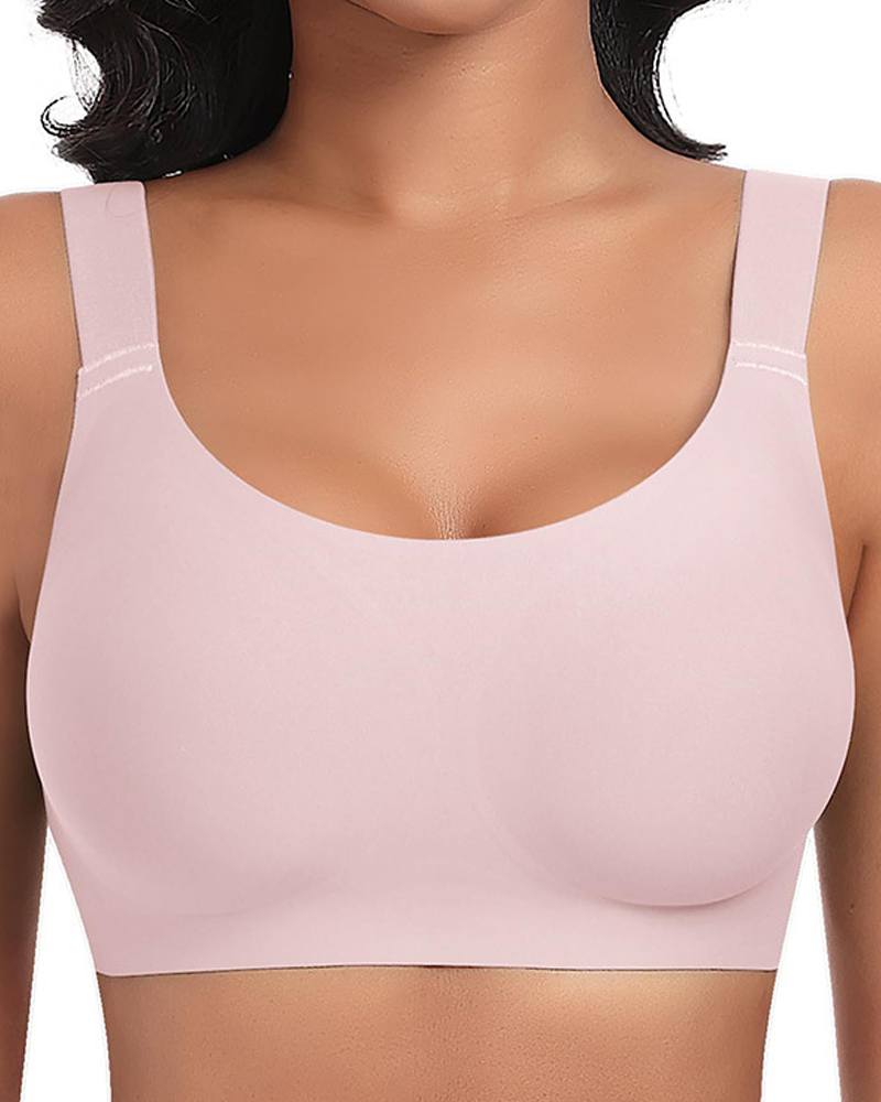 Seamless Comfort Jelly Strip Soft Support Wireless Bra