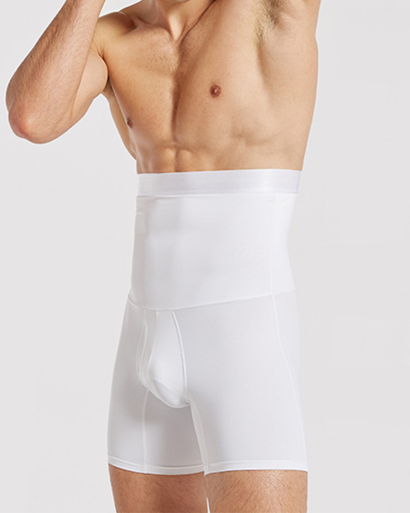 Men's Breathable Double Layer Waist Shaping Butt Lifting Slimming Pants