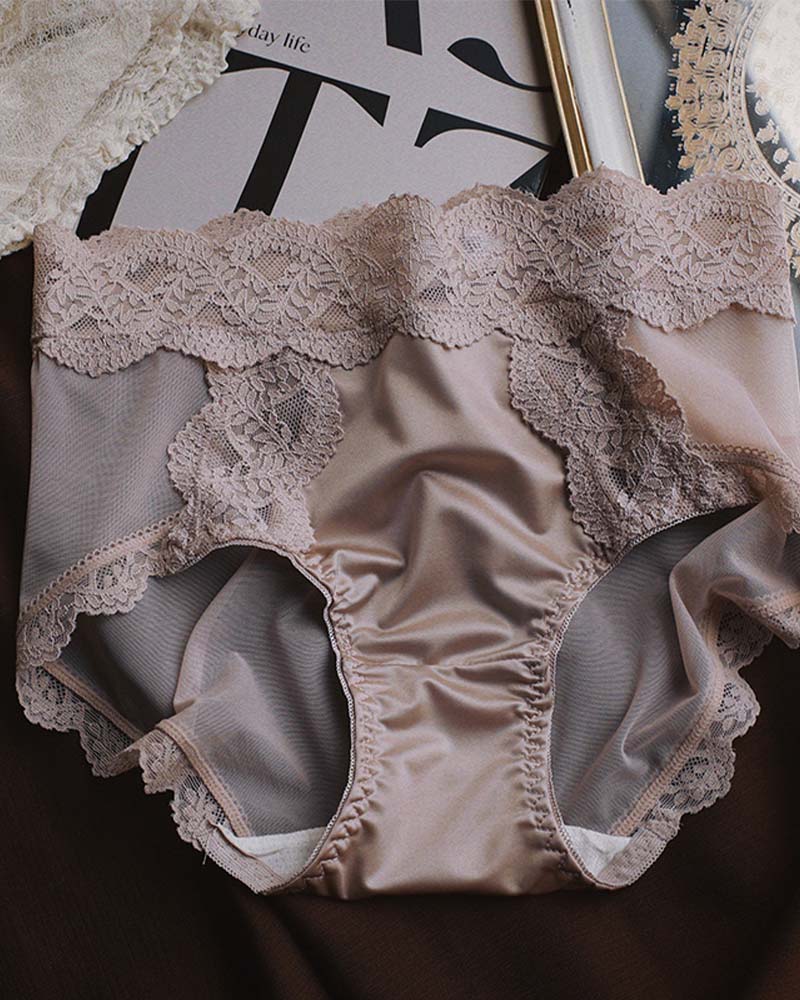 Satin Lace Panties
