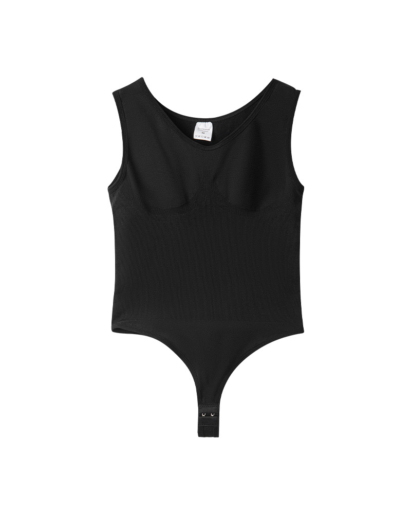 Seamless Hip-Lifting Body Shaping Tummy-Controlling T-String Bodysuit-Curvy-Faja