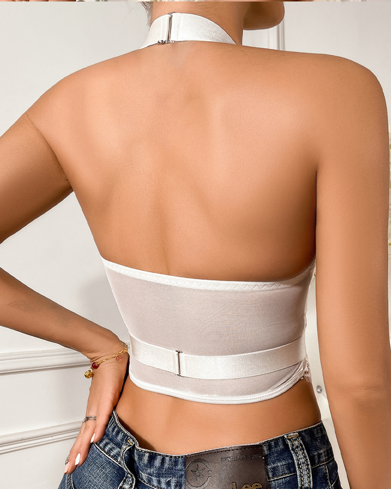 Backless Fitted Camisole Top
