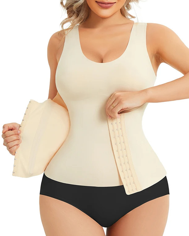 Elastic Slim Fit Waist Shaping Vest Top