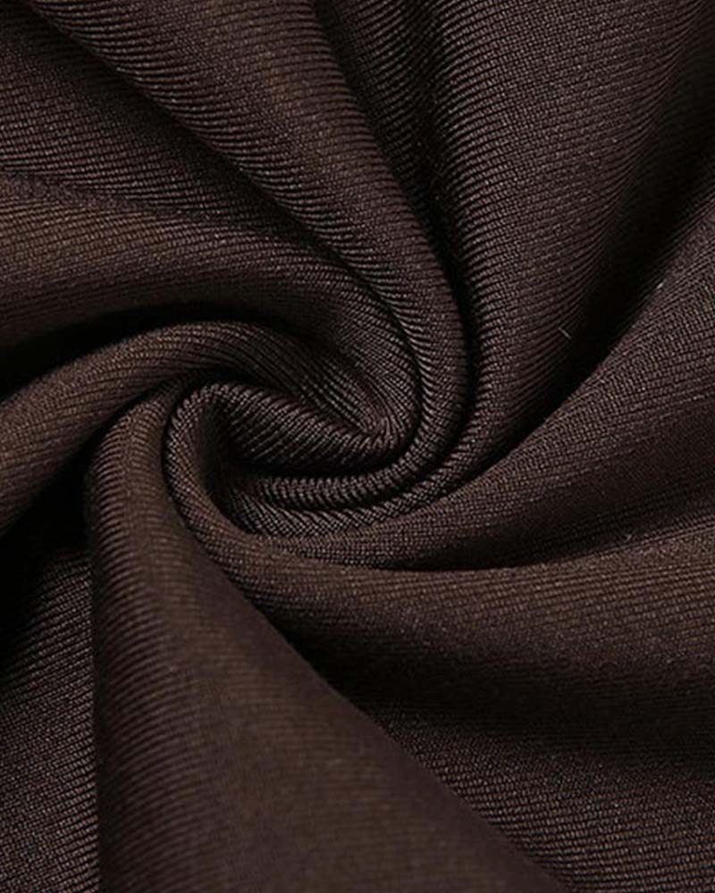 Low-Cut, Long-Sleeved Bodybuilding Jumpsuit