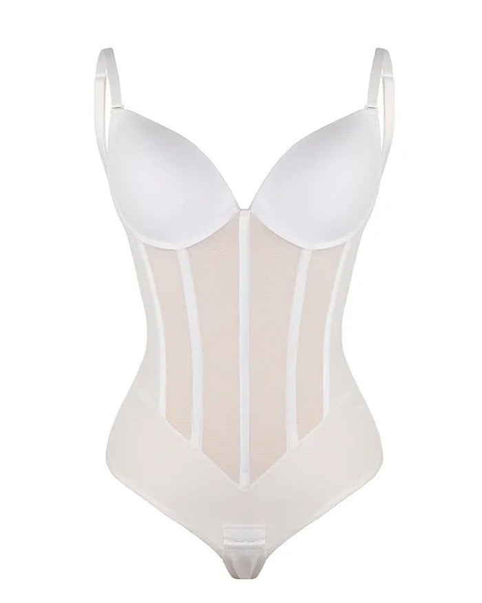 Breathable Sexy Tummy Control Butt Lifting Bodysuit-Curvy-Faja