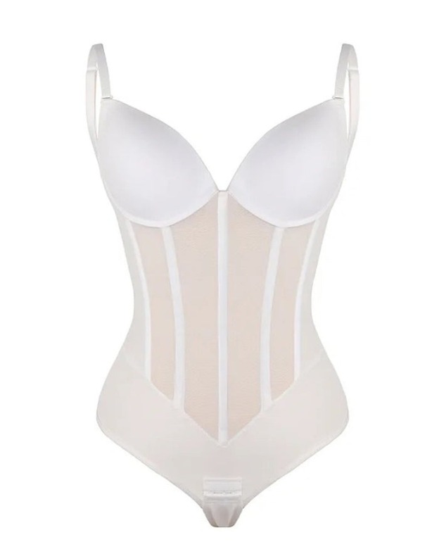 Breathable Sexy Tummy Control Butt Lifting Bodysuit-Curvy-Faja