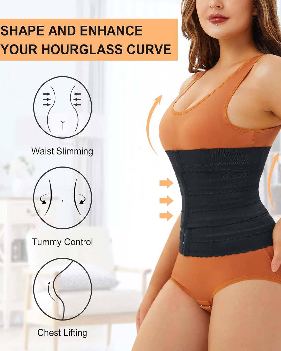 High-End Sports Fitness Belt Buckle Upgrade Waist Belt-Curvy-Faja